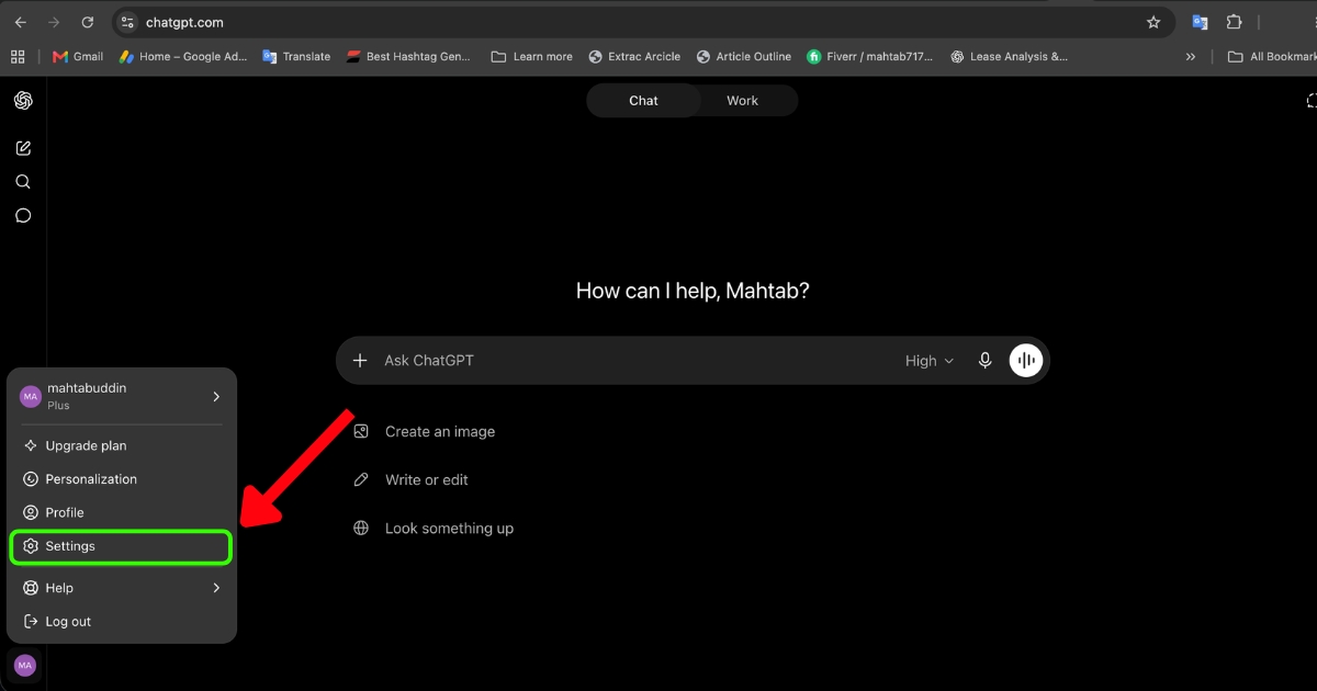 Select Settings